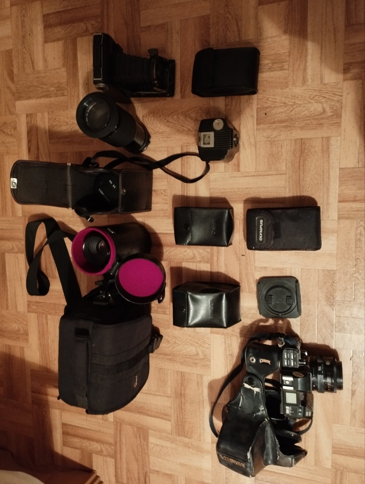 een massa camera materiaal kleur zwart, Enlèvement