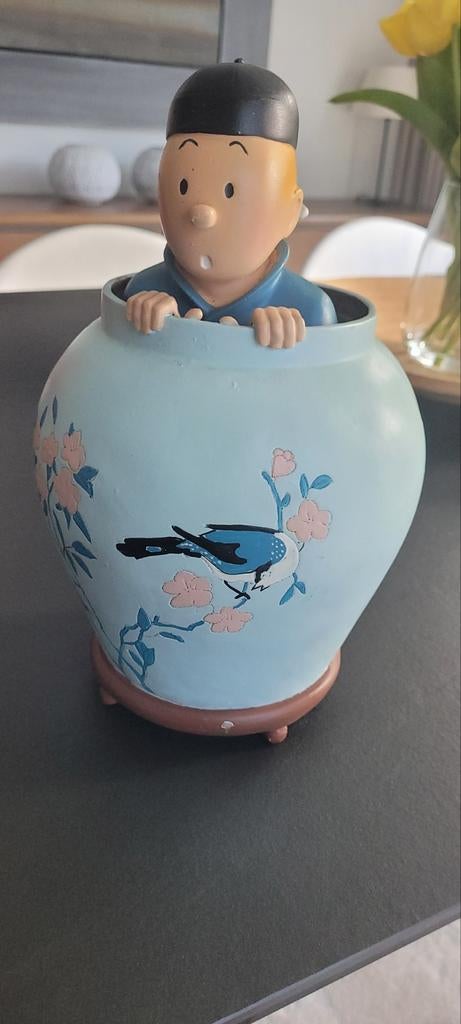 Statue de Tintin à partir du lotus bleu, Collections, Enlèvement ou Envoi, Utilisé, Autres types
