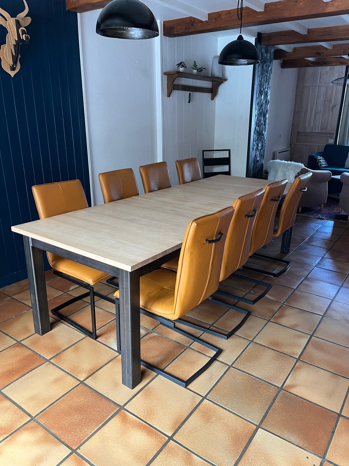 8 chaises de salle à manger, Autres couleurs, Enlèvement, Autres matériaux, Moderne