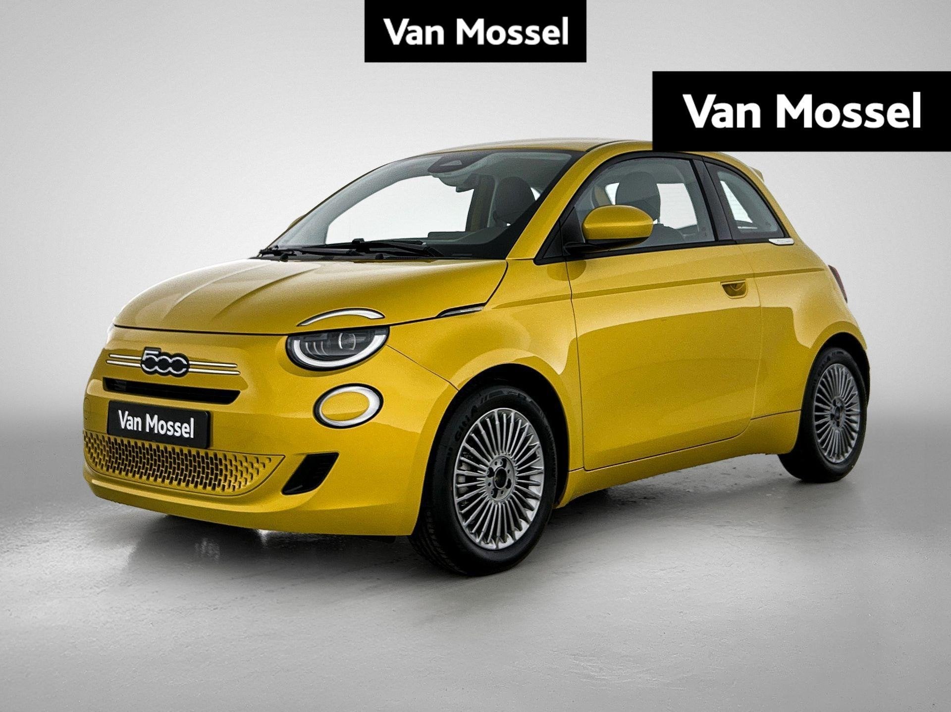 Fiat 500 1.0 Hybrid 48kW 65ch Torino, Auto's, Voorwielaandrijving, 4 zetels, Stof, Zwart