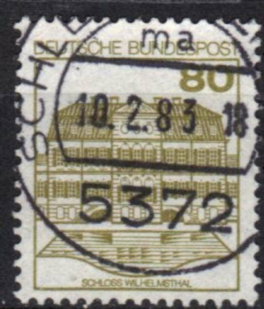Allemagne Bundespost 1982 - Yvert 970 - Châteaux (ST), Envoi, Affranchi