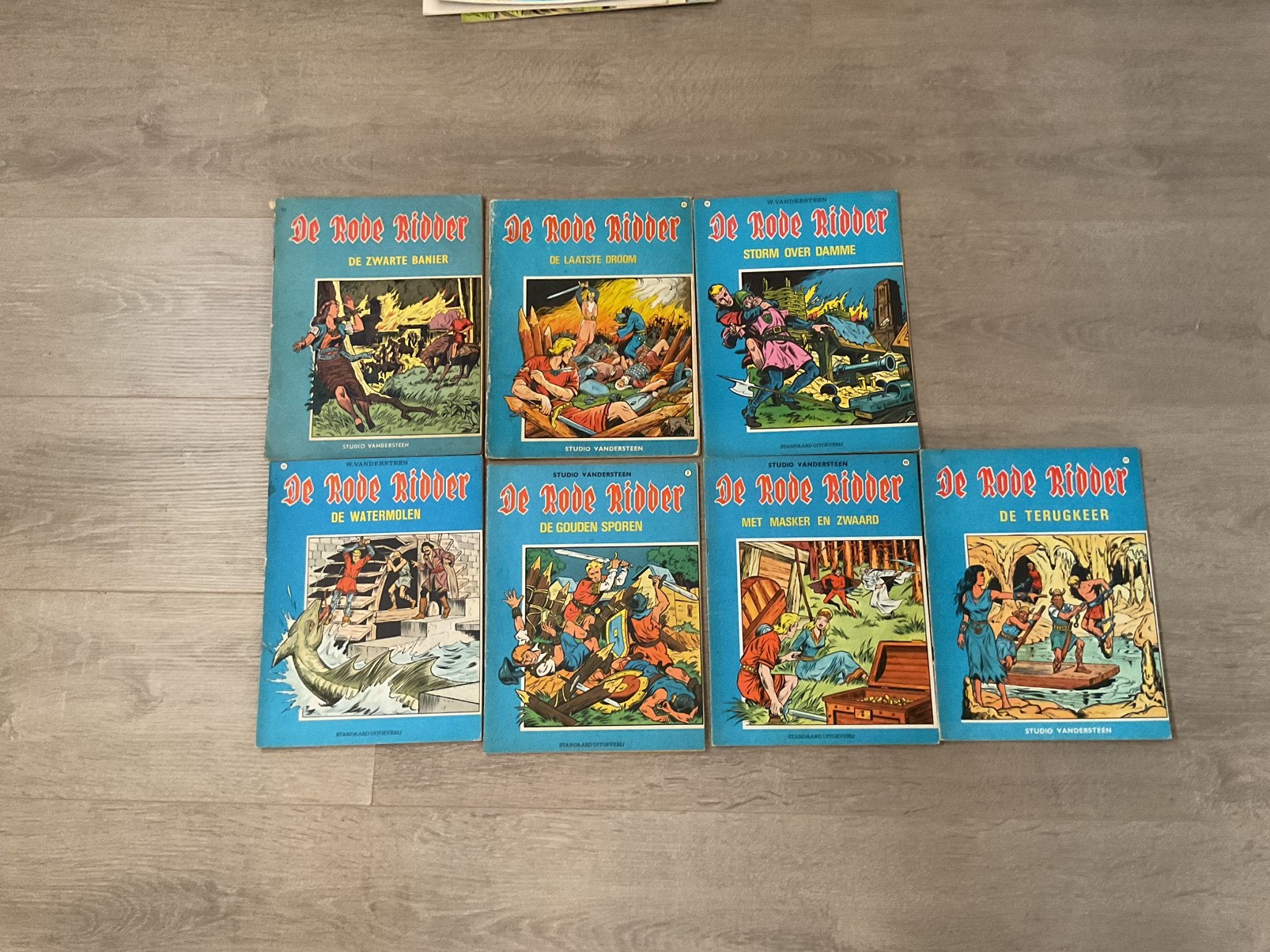 Oude strips De Rode Ridder, Ophalen of Verzenden, Gelezen