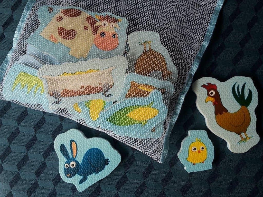 Nieuw badspeelgoed thema boerderij, 15 stuks in handig zakje, Enfants & Bébés, Enlèvement ou Envoi, Neuf