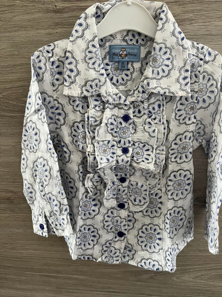 Hemdje river woods, Enfants & Bébés, Vêtements de bébé | Taille 86, Enlèvement, Comme neuf, Fille, Chemise ou Chemisier