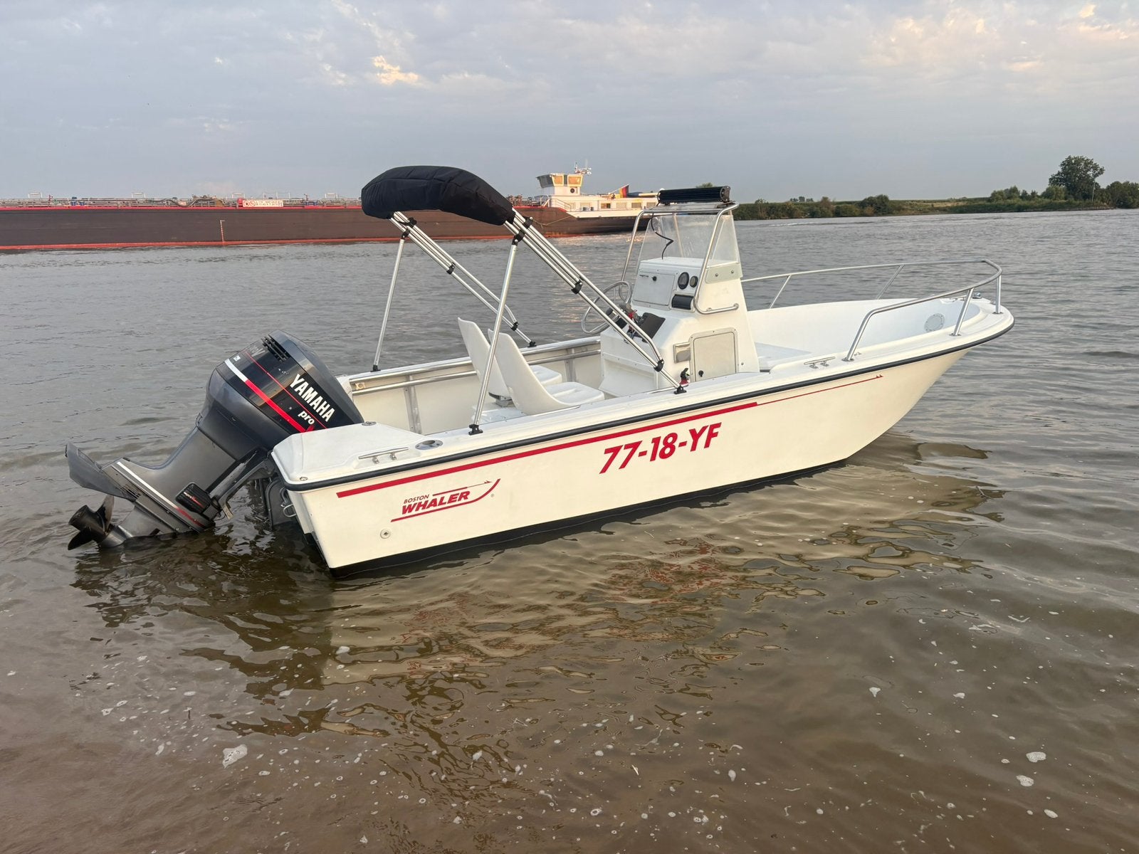 Boston Whaler look Marlin boot met Yamaha 100 Pro V, Watersport en Boten, Overige merken, Gebruikt, Met afstandsbediening, Ophalen