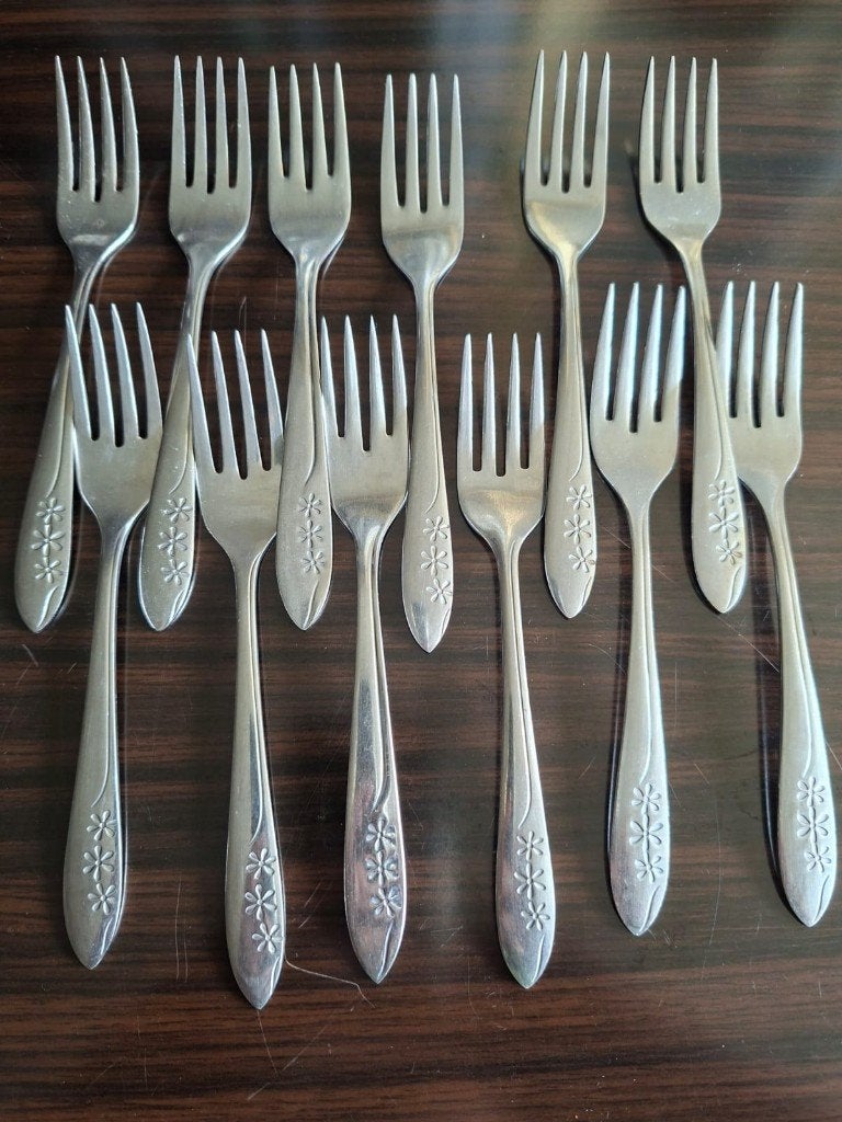 Tide kleine vorkjes, Maison & Meubles, Cuisine | Couverts, Couverts individuels, Enlèvement ou Envoi, Utilisé, Autres marques