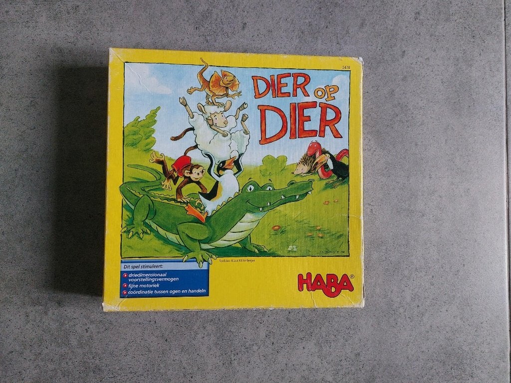 gezelschapsspel haba: 'dier op dier', Enlèvement, Utilisé