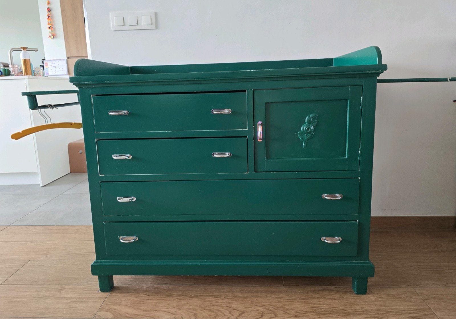Armoire à couches vintage, 90 à 105 cm, Espace pour les pieds, Enlèvement, Utilisé