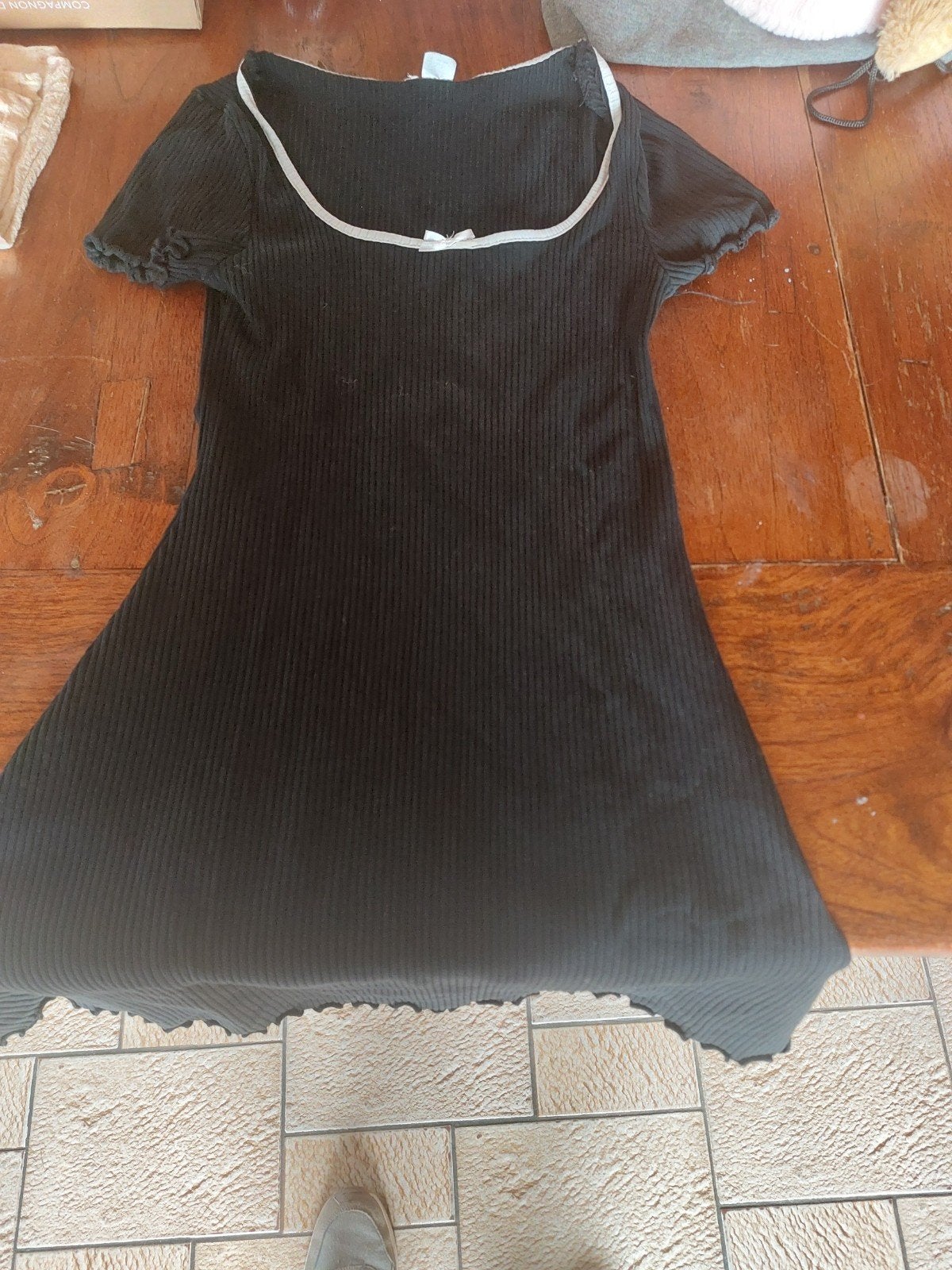 zwart kleedje maat S korte mouwen, Kleding | Dames, Jurken, Ophalen, Gedragen, Maat 36 (S), Zwart