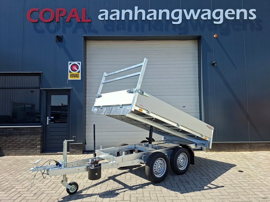 NIEUW uit voorraad: Syma kipper 750kg dubbelas - 260x156cm, Auto diversen, Aanhangers en Bagagewagens, Ophalen, Nieuw