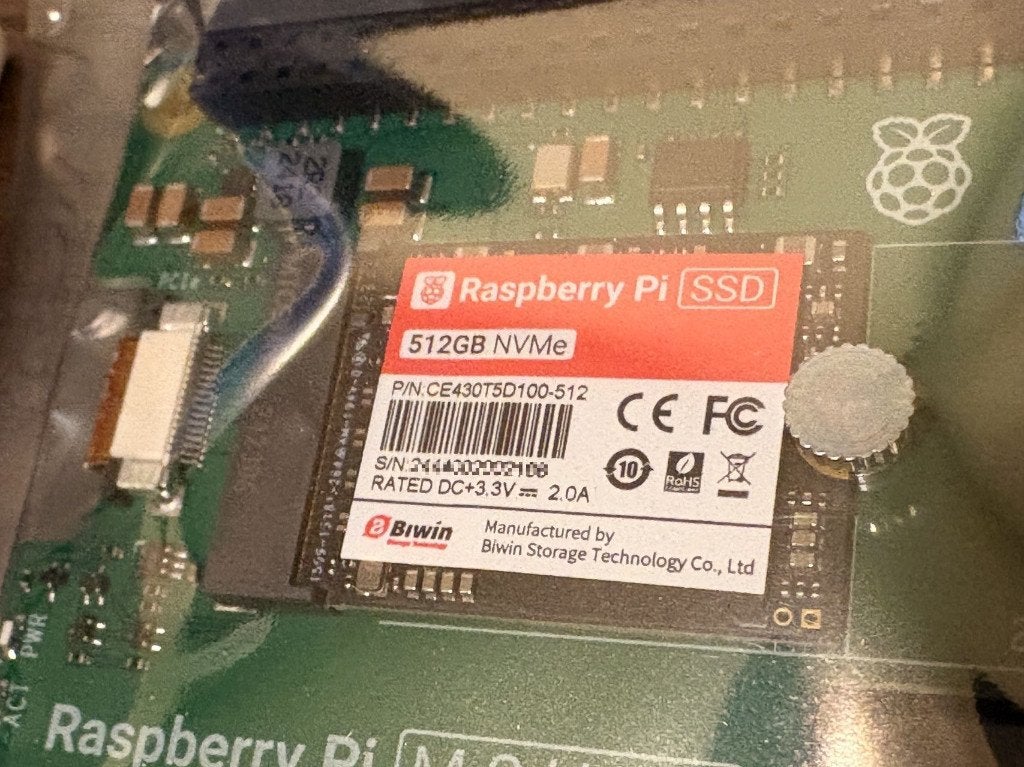 [NIEUW] Raspberry Pi NVME SSD kit - 512GB, Intern, SSD, Nieuw, Ophalen of Verzenden