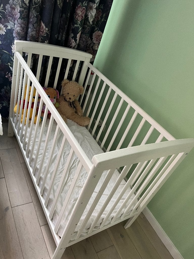 Babybed, Moins de 70 cm, Sommier à lattes, Enlèvement, Utilisé