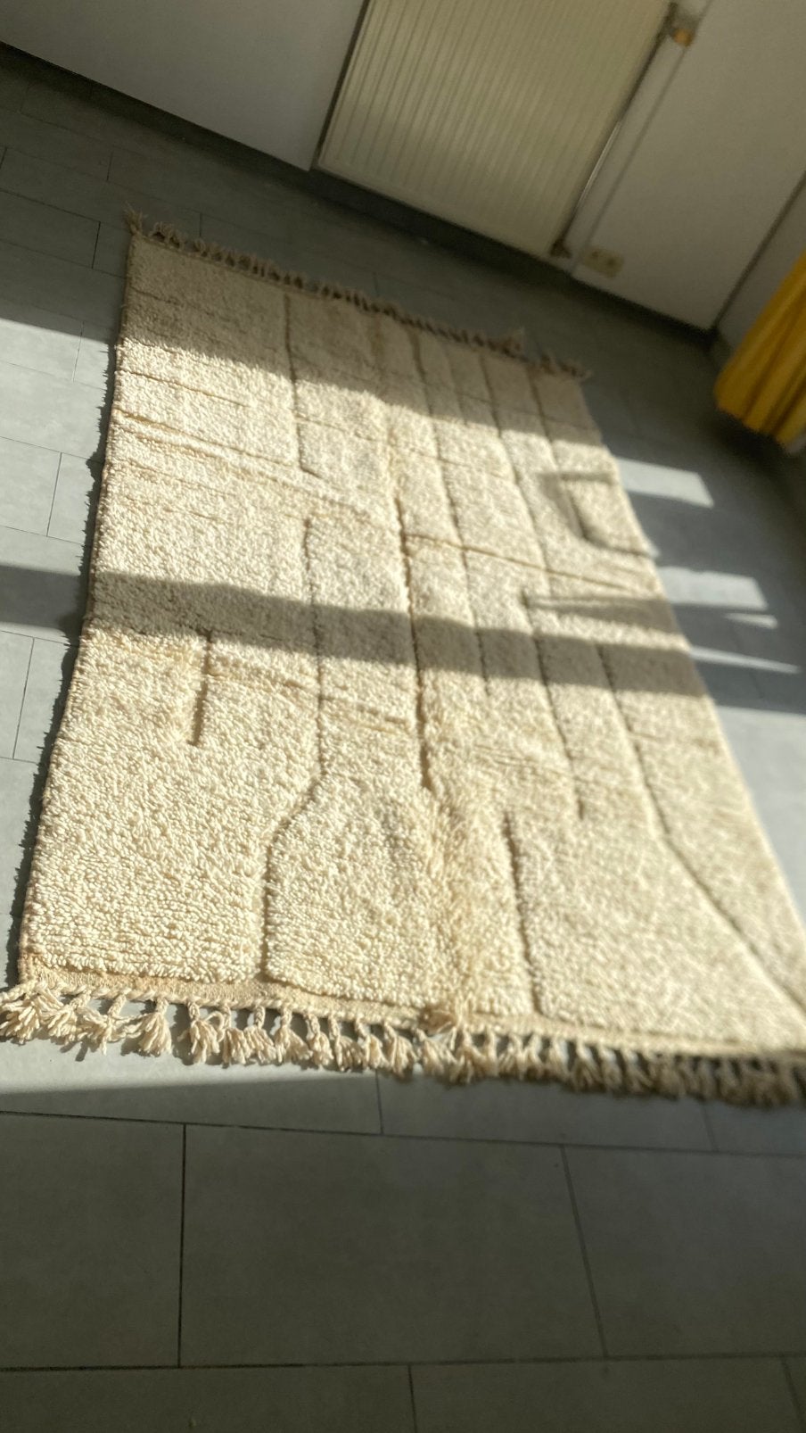 Prachtige Handgemaakte Berber Tapijten – Topkwaliteit, Ophalen of Verzenden, 200 cm of meer, Rechthoekig, Crème