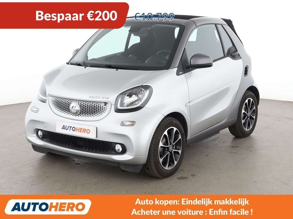 Smart Fortwo electric drive 60 kW passion (bj 2018), Auto's, Automaat, Gebruikt, Cabriolet, Automatische klimaatregeling