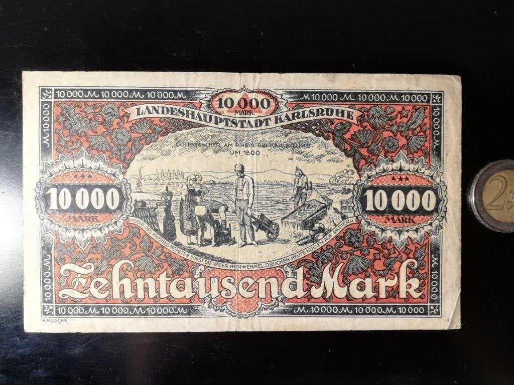 10000 mark de Karlsruhe, Envoi