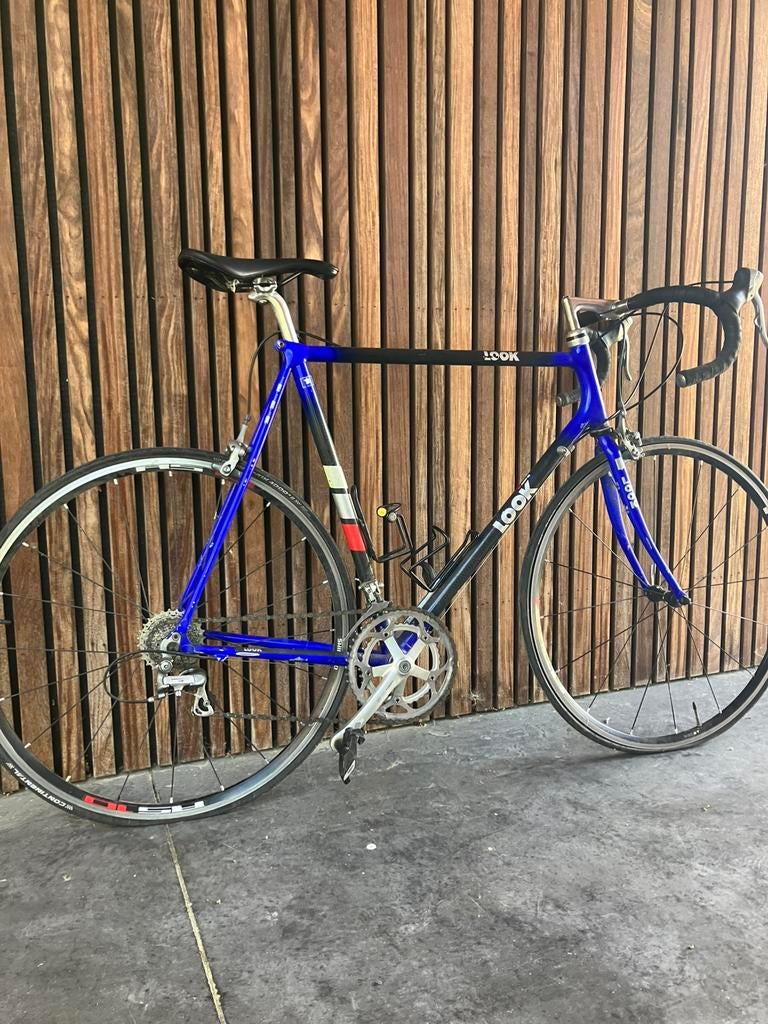 Vintage LOOK racefiets – carbon/aluminium – Shimano 600, Fietsen en Brommers, Ophalen, Gebruikt, Aluminium