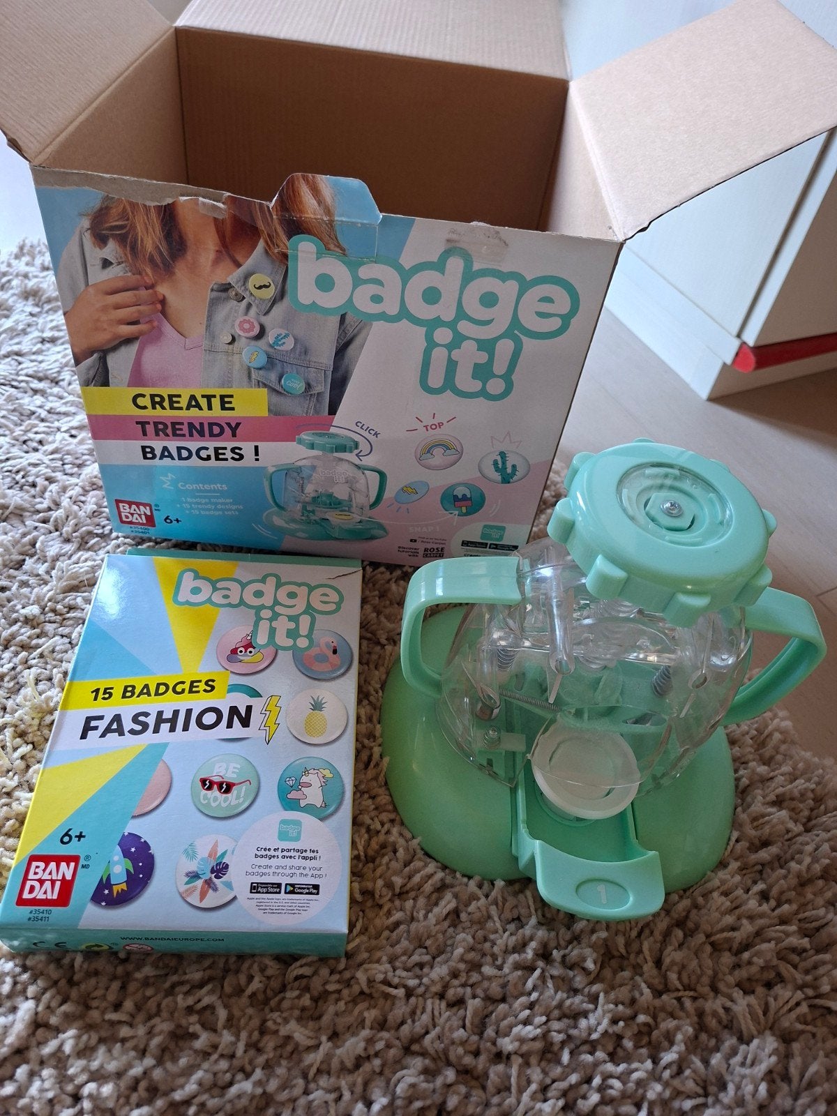 Maak je eigen badge, Kinderen en Baby's, Ophalen of Verzenden, Zo goed als nieuw, Knutselen