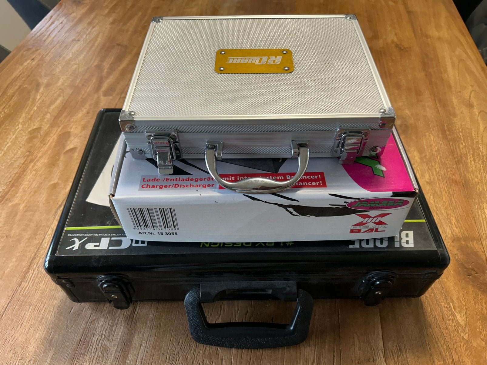 mCPx, lipo lader, , gereedschapskoffer, reserveonderdelen,…, Hobby en Vrije tijd, Ophalen, Gebruikt, Helikopter