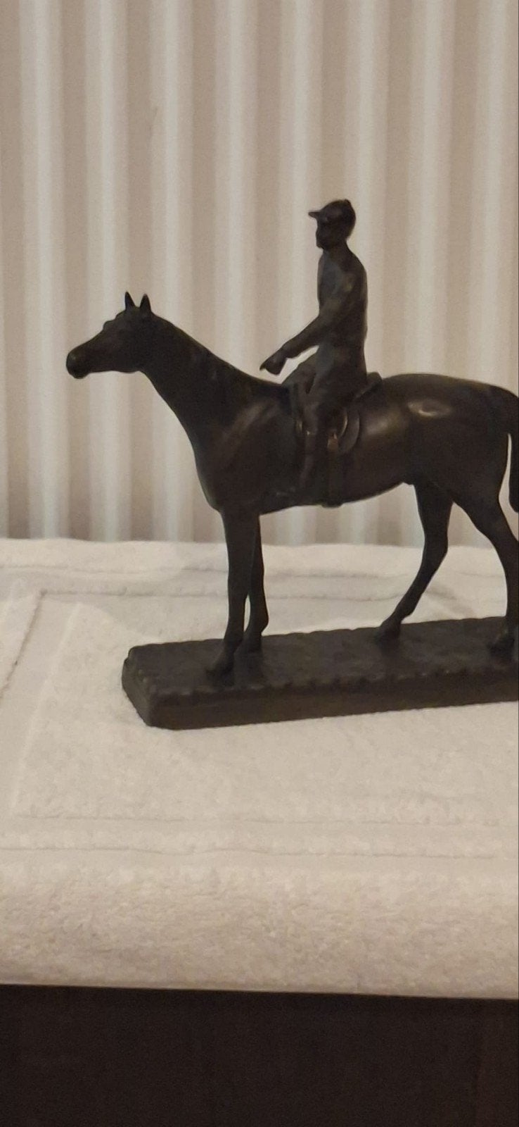 très vieux cavalier en bronze à cheval, exceptionnellement a, Antiquités & Art, Enlèvement ou Envoi, Brons