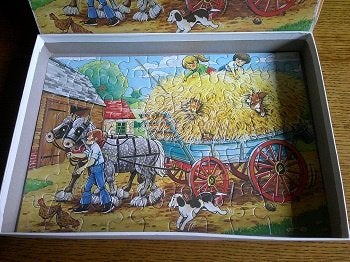 5€ la boite de puzzle 60 p/ 2X20P/ 2X25P/ 3X56P, Ophalen of Verzenden, 10 tot 50 stukjes, Gebruikt, 4 tot 6 jaar