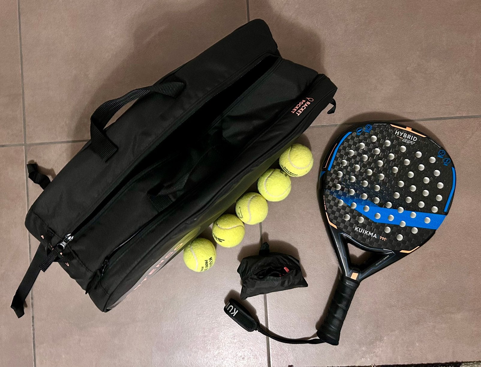 Ensemble de raquettes de padel, de balles et de sacs, Enlèvement, Comme neuf, Raquette de padel