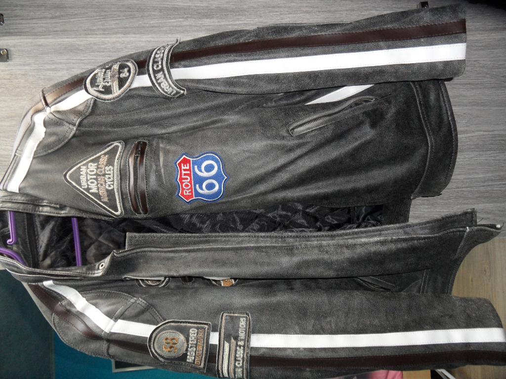 veste de moto taille large, Kleding | Heren, Jassen | Zomer, Ophalen, Zo goed als nieuw, Zwart