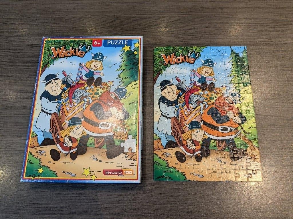 Speelgoed - puzzel - Wickie studio 100, Ophalen of Verzenden, Meer dan 50 stukjes, Gebruikt, 6 jaar of ouder