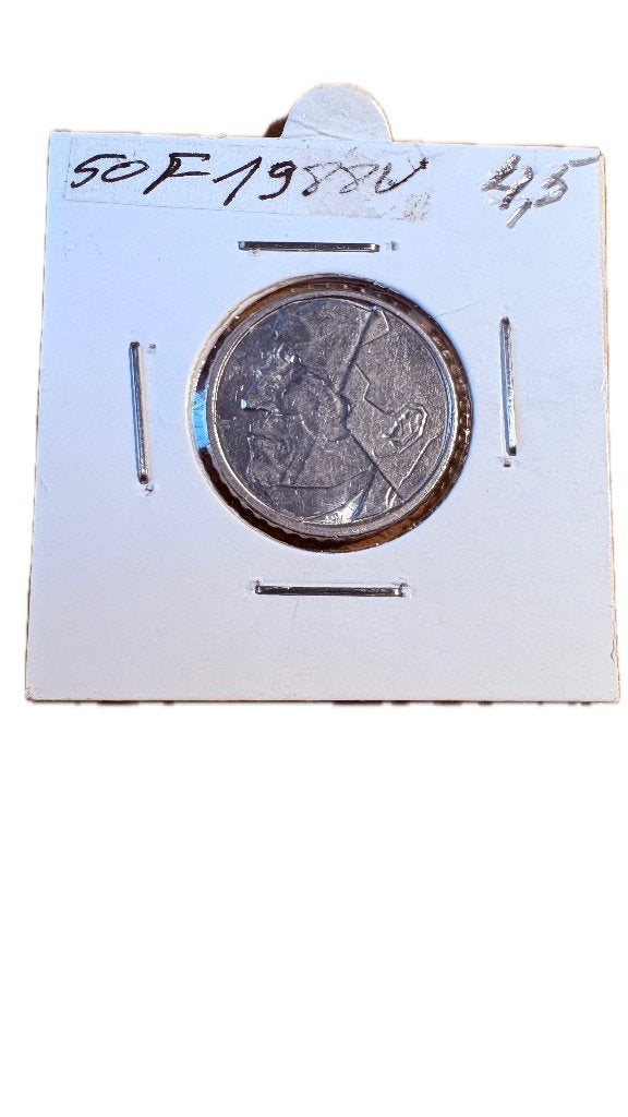 BAUDOUIN I : 50 FRANCS 1988V, Timbres & Monnaies, Enlèvement ou Envoi