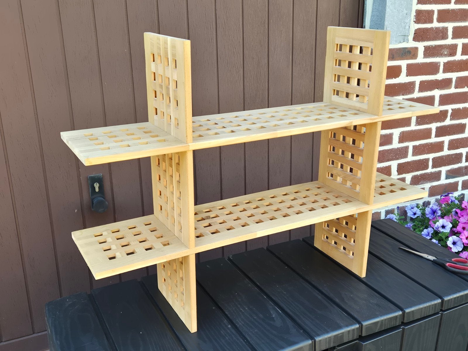 Houten muur rekje, Enlèvement, Utilisé