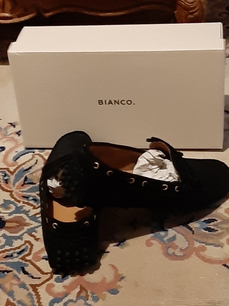 bianco mocassins, Kleding | Heren, Schoenen, Zwart, Overige typen, Ophalen of Verzenden, Zo goed als nieuw