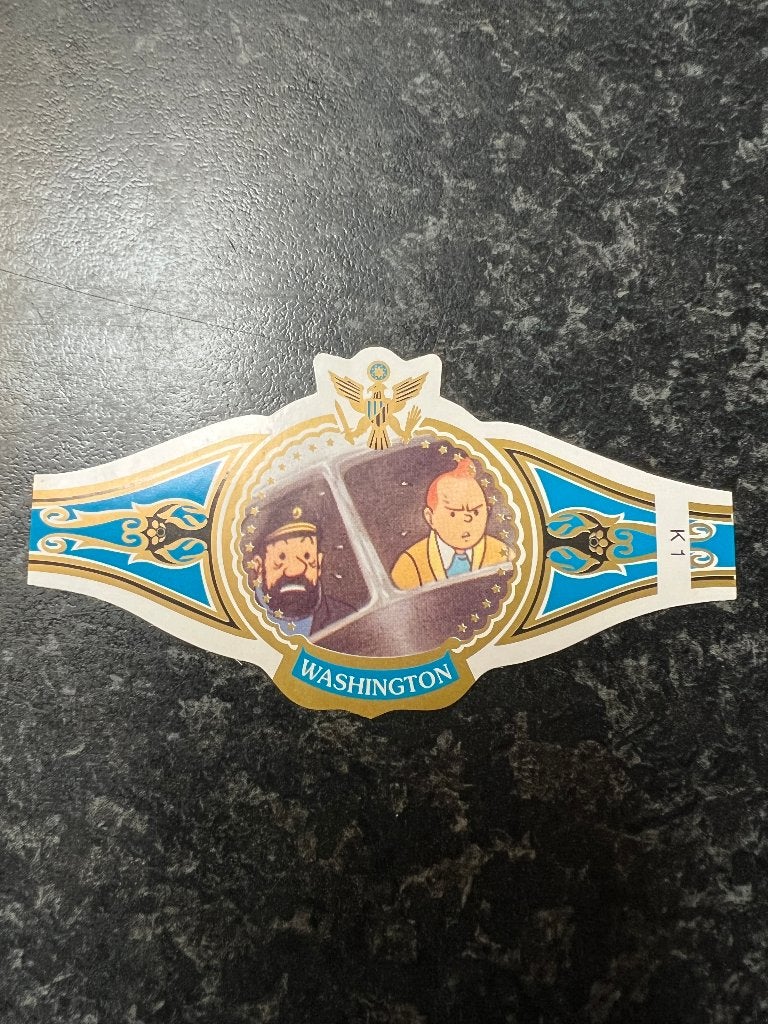 Washington Kuifje en het Haaienmeer N.F., Ophalen of Verzenden, Nieuw, Sigarenbandjes