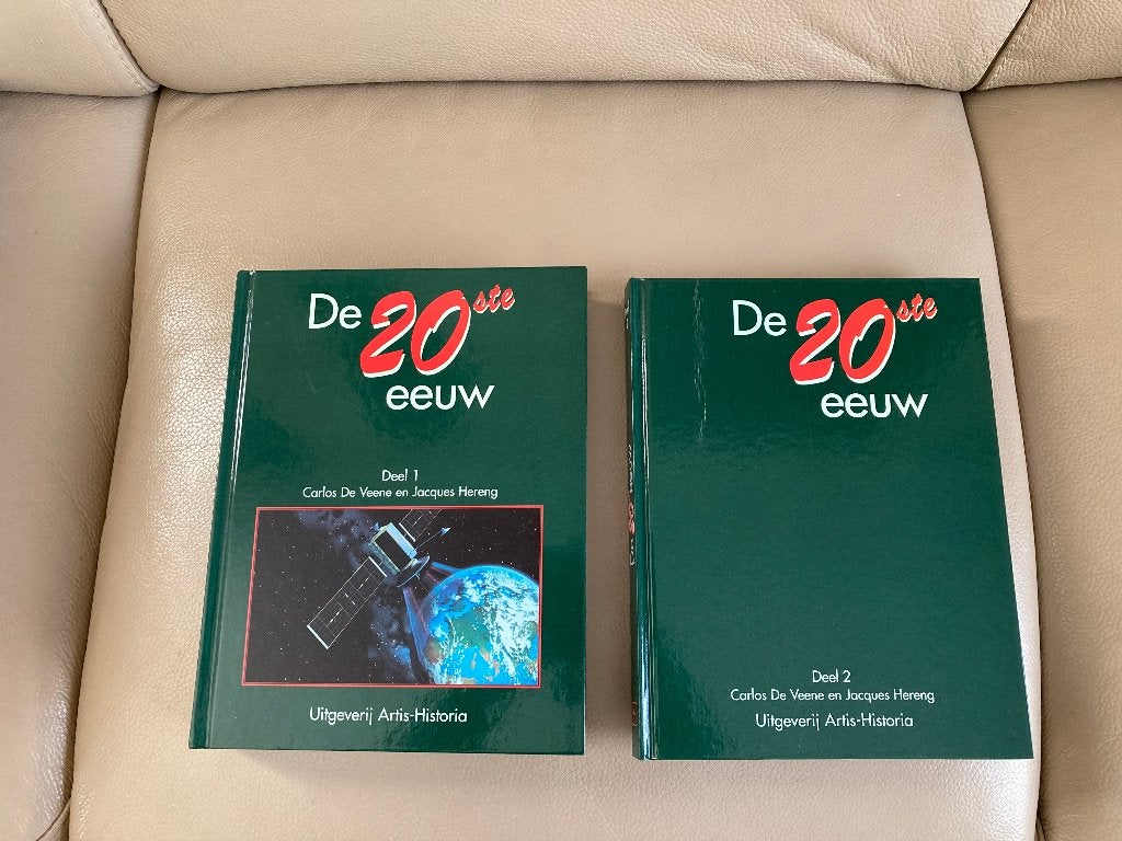 2 boeken 'De 20ste eeuw' (hardcover), Livres, Enlèvement ou Envoi, Comme neuf, Carlos De Veene en Jacques Hereng