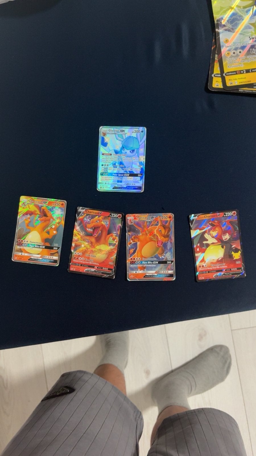 Pokémon Charizard & Glaceon GX/V Kaarten Set, Ophalen of Verzenden, Zo goed als nieuw