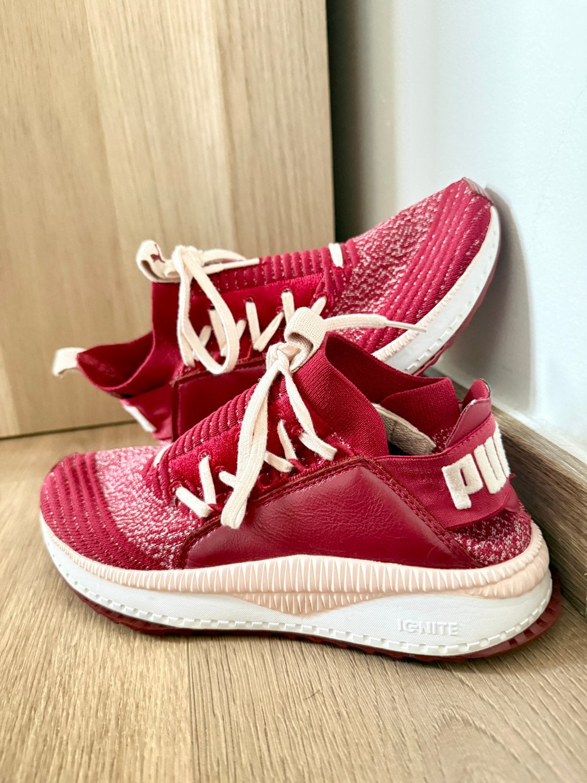 Puma- Paire de basket sneakers en taille 37, Enlèvement ou Envoi, Comme neuf, Rouge