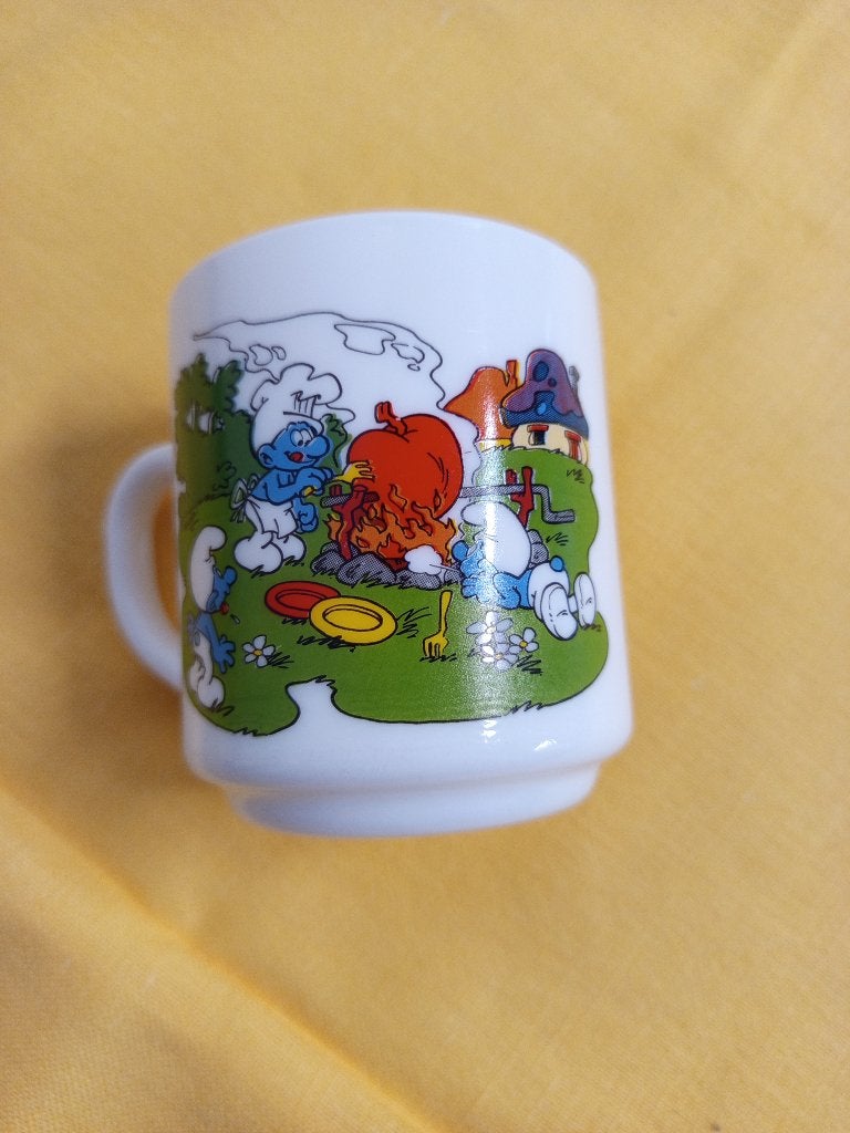 Smurfen 1991 Bekers, Verzamelen, Smurfen, Ophalen of Verzenden