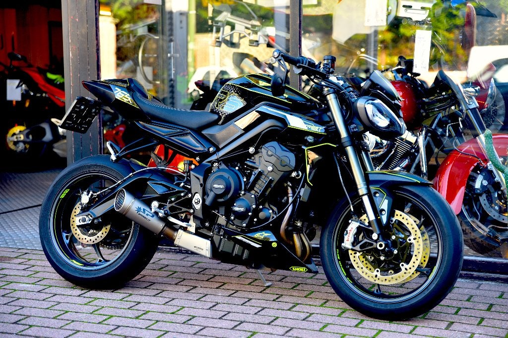 TRIUMPH 765 STREET TRIPLE RS ***MOTOVERTE.BE***, Motos, Entreprise, Occasion, 3 cylindres, 765 cm³