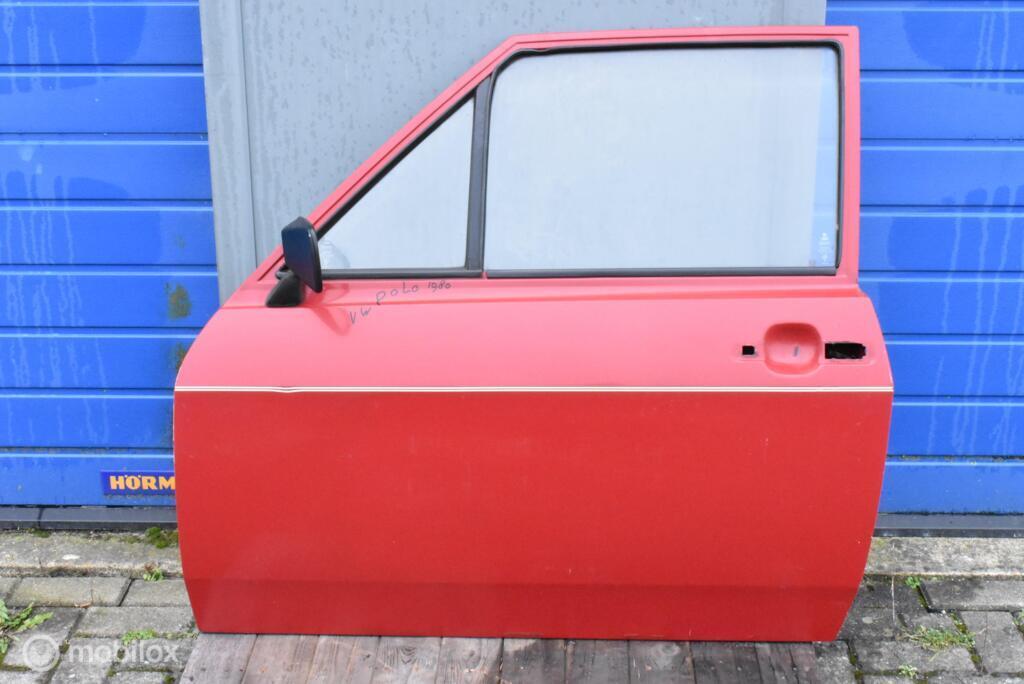 Keiharde Polo mk1 1F bestuurdersdeur portier, Gebruikt, Ophalen of Verzenden, Volkswagen, Volkswagen