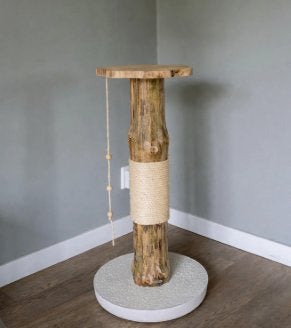 Griffoir en bois naturel 90cm Fait main, Enlèvement, Neuf, Griffoir