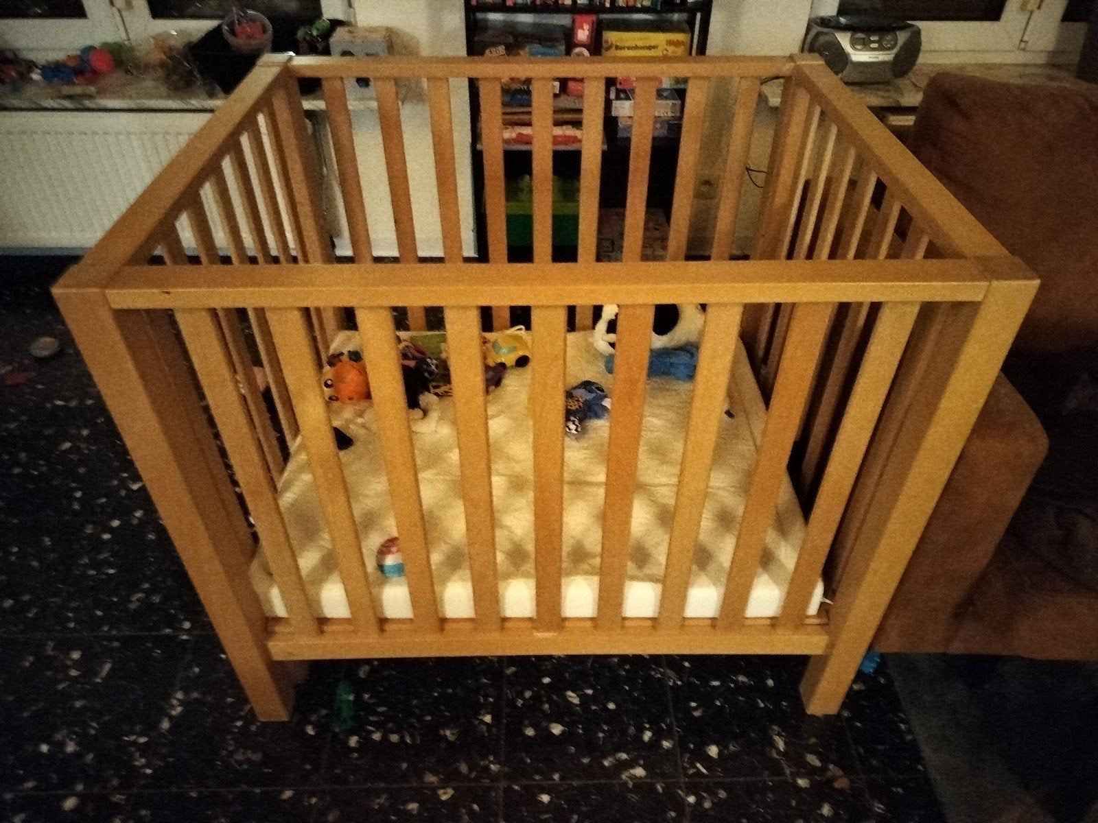 Bopita babypark, Kinderen en Baby's, Ophalen, Zo goed als nieuw, Vierkant, In hoogte verstelbaar