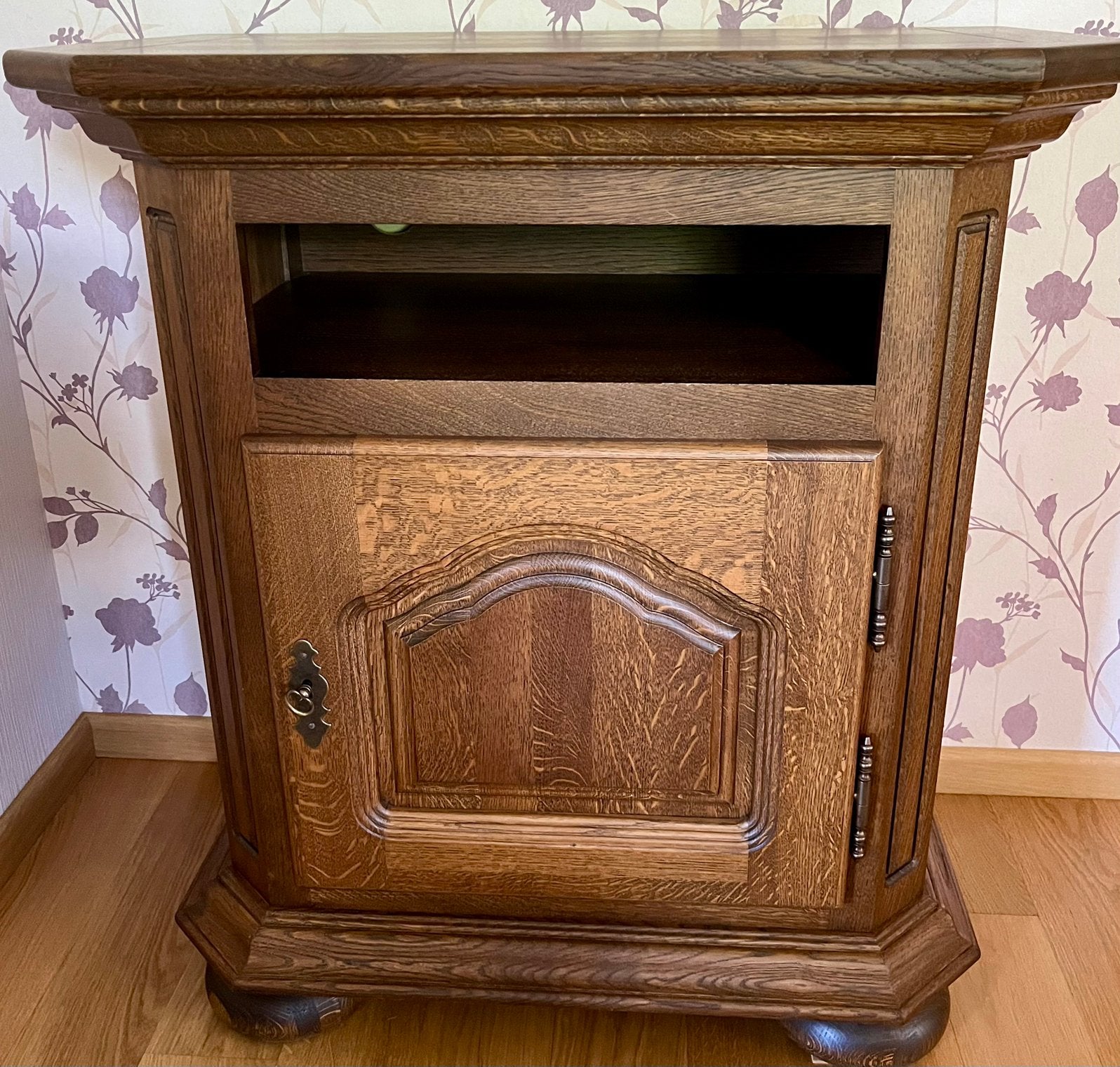 Meuble TV en chêne massif - buffet assorti disponible, 25 à 50 cm, Moins de 100 cm, Vintage, Comme neuf
