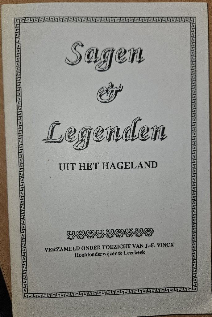 Sagen en Legenden uit het Hageland, Ophalen of Verzenden, Zo goed als nieuw, Jozef Firmin Vinckx
