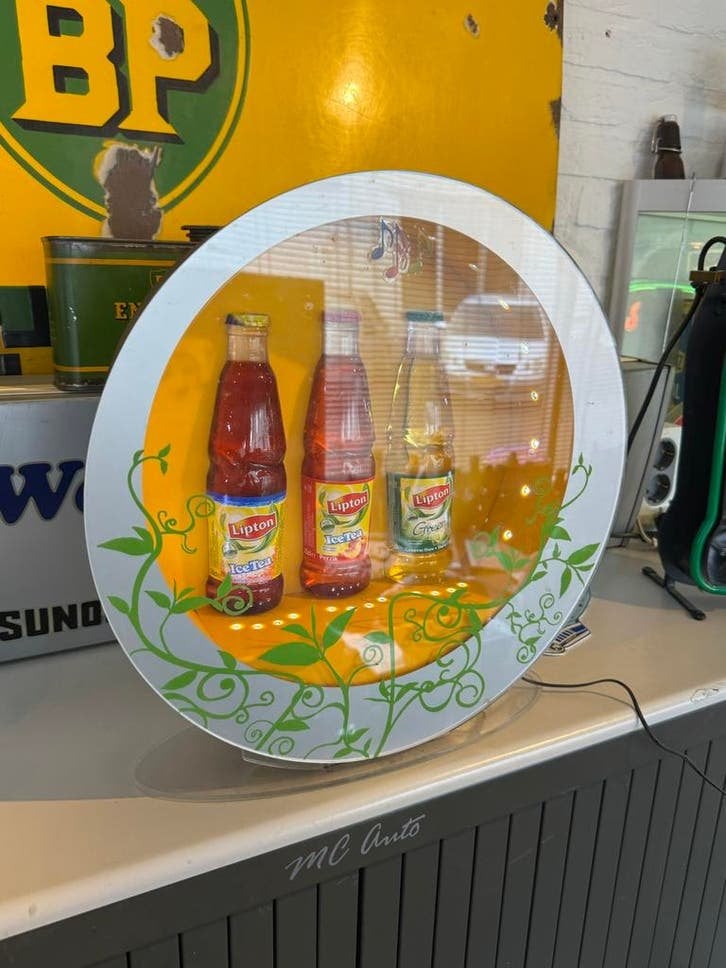 Vintage Lipton Ice Tea Display - lichtbak