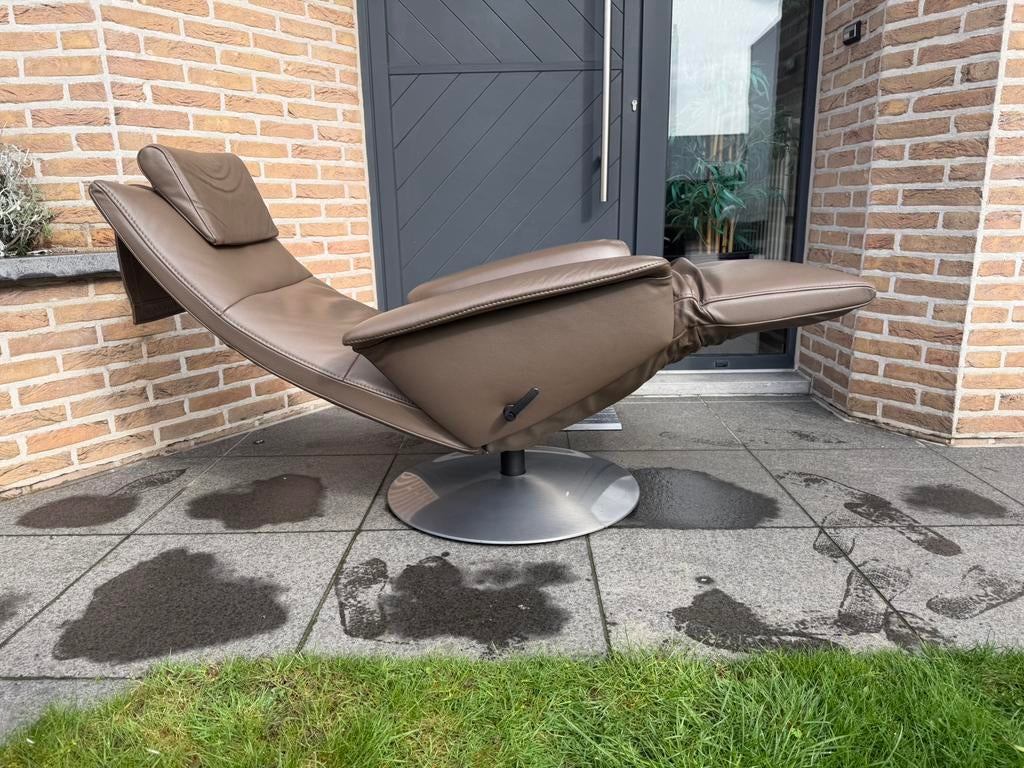 Jori Felini relax Medi Mono-move, Taupe leder, Huis en Inrichting, Ophalen of Verzenden, Durlet leolux rolf benz natuzzi minotti xooon hukla stressless