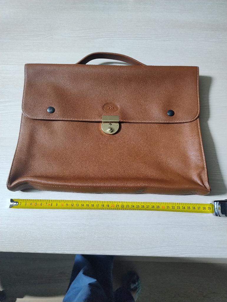 Longchamp aktetas, Ophalen, Zo goed als nieuw, Bruin, Overige typen
