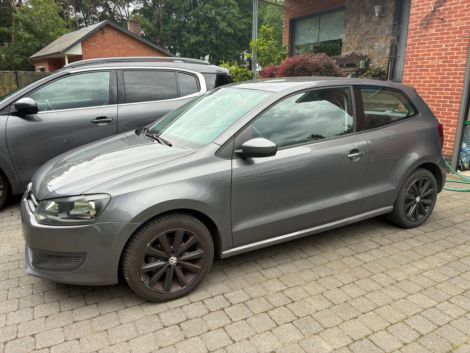 Volkswagen polo 1.2TDI, Auto's, Voorwielaandrijving, Euro 5, Zwart, Leder en Stof