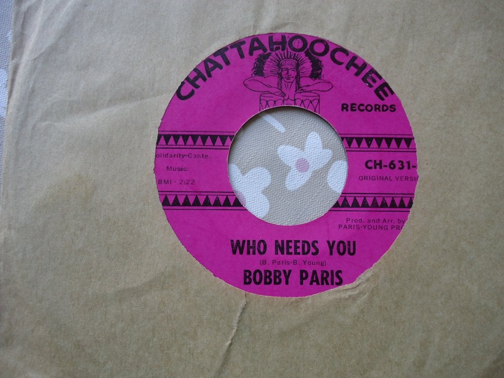 7" Bobby PARIS - Who needs you, Ophalen of Verzenden