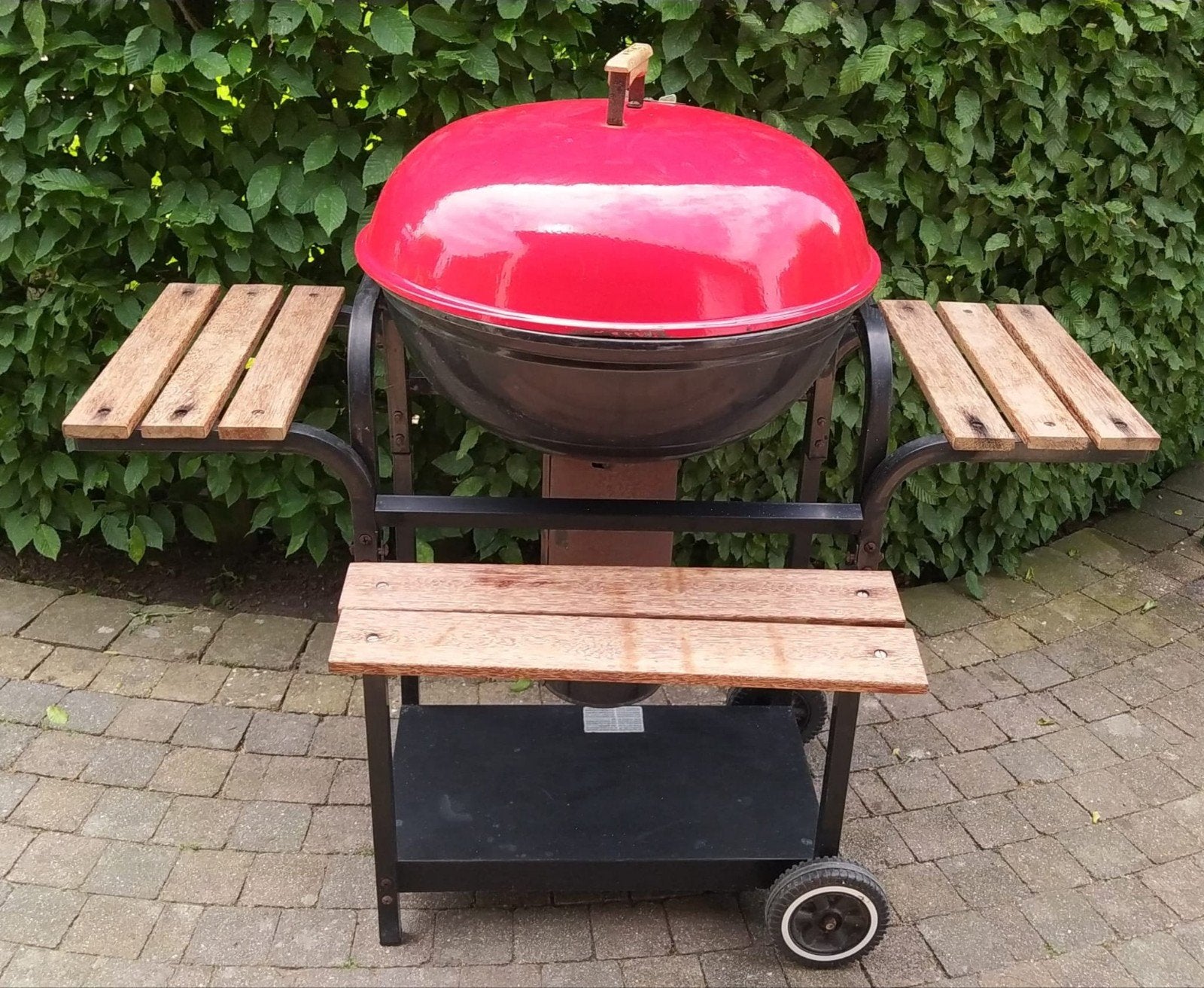 Barbecook met deksel, Ophalen