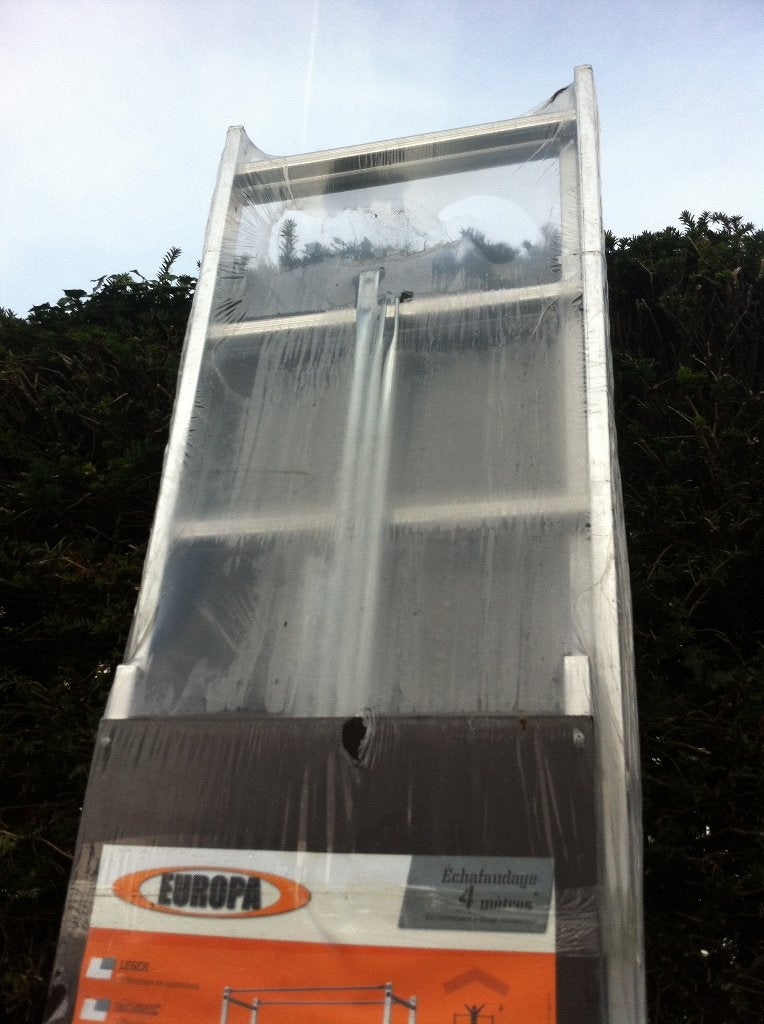 stelling 4 meter, Ophalen, Gebruikt