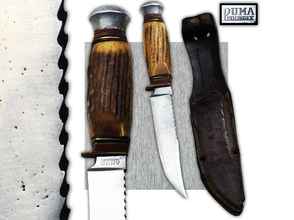 🚨Zeldzame en mooie PUMA KNIFE Zaagtanden - XX - Origineel, Ophalen of Verzenden, Landmacht, Mes of Dolk