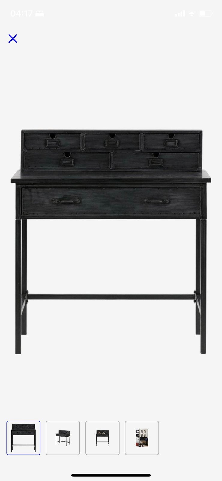 Bureau en métal, Enlèvement, Comme neuf, Noir, Métal